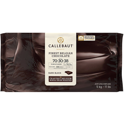 Callebaut 7030 Dark Chocolate Block 70.5% - 5 kg / 11 lbs