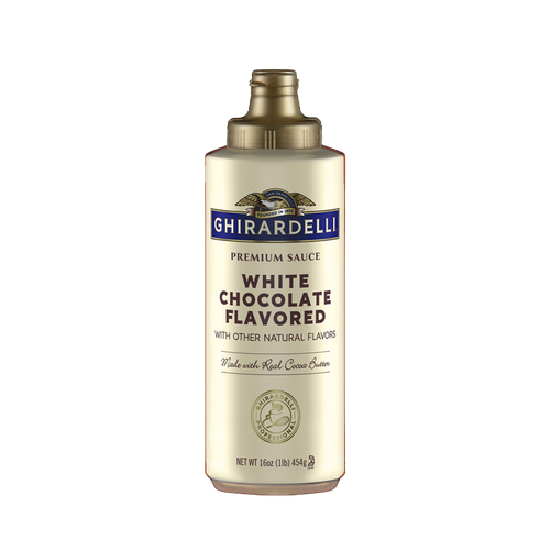 Ghirardelli 12 fl. oz. (16 oz.) White Chocolate Flavoring Sauce